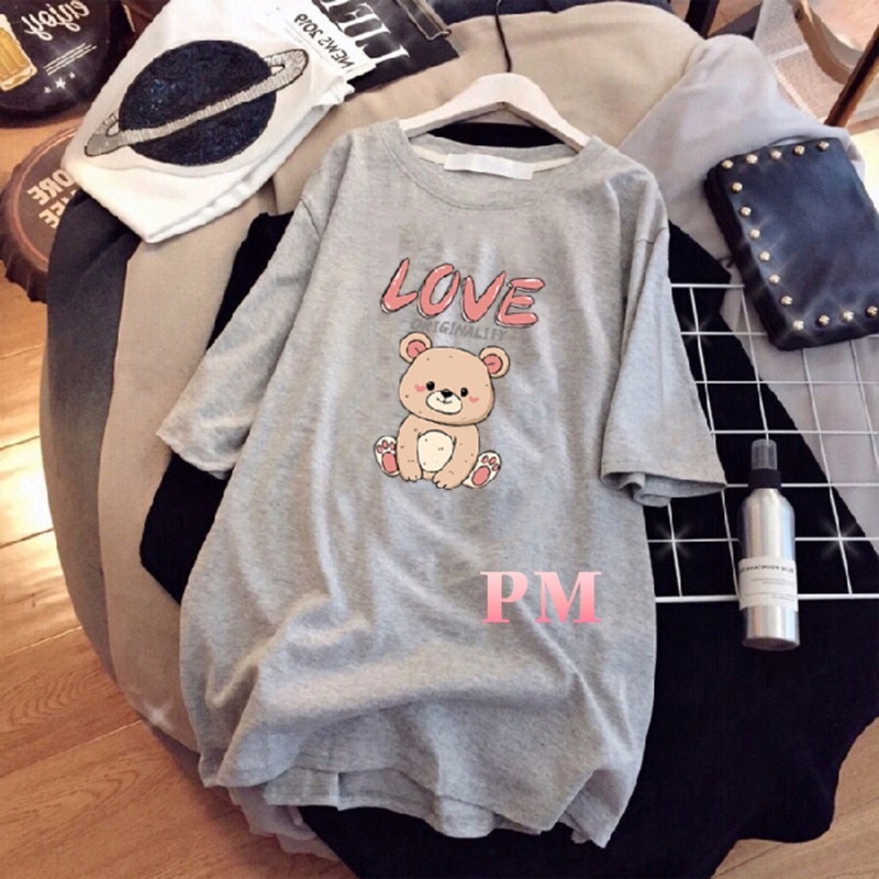 Áo phông cún ngồi LOVE PM11