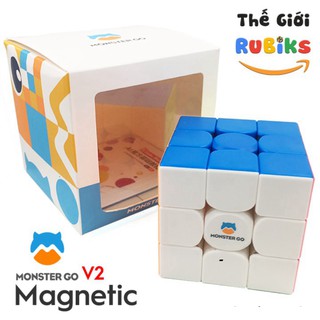 🔥hot🔥 rubik gan monster go 2x2 / 3x3 / pyraminx / skewb stickerless - monster go 3x3 m có nam châm