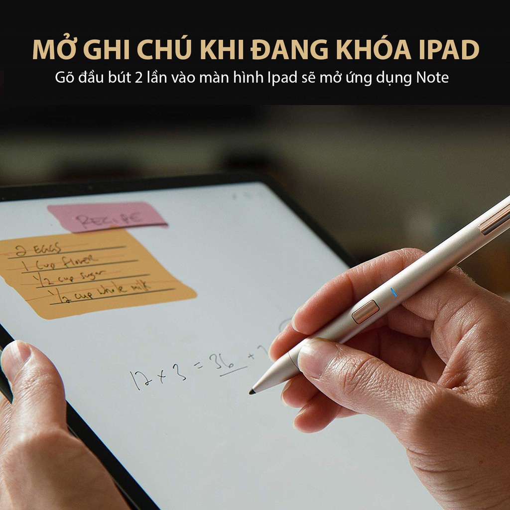Bút cảm ứng Adonit Note Gold cho iPad - Hàng chính hãng