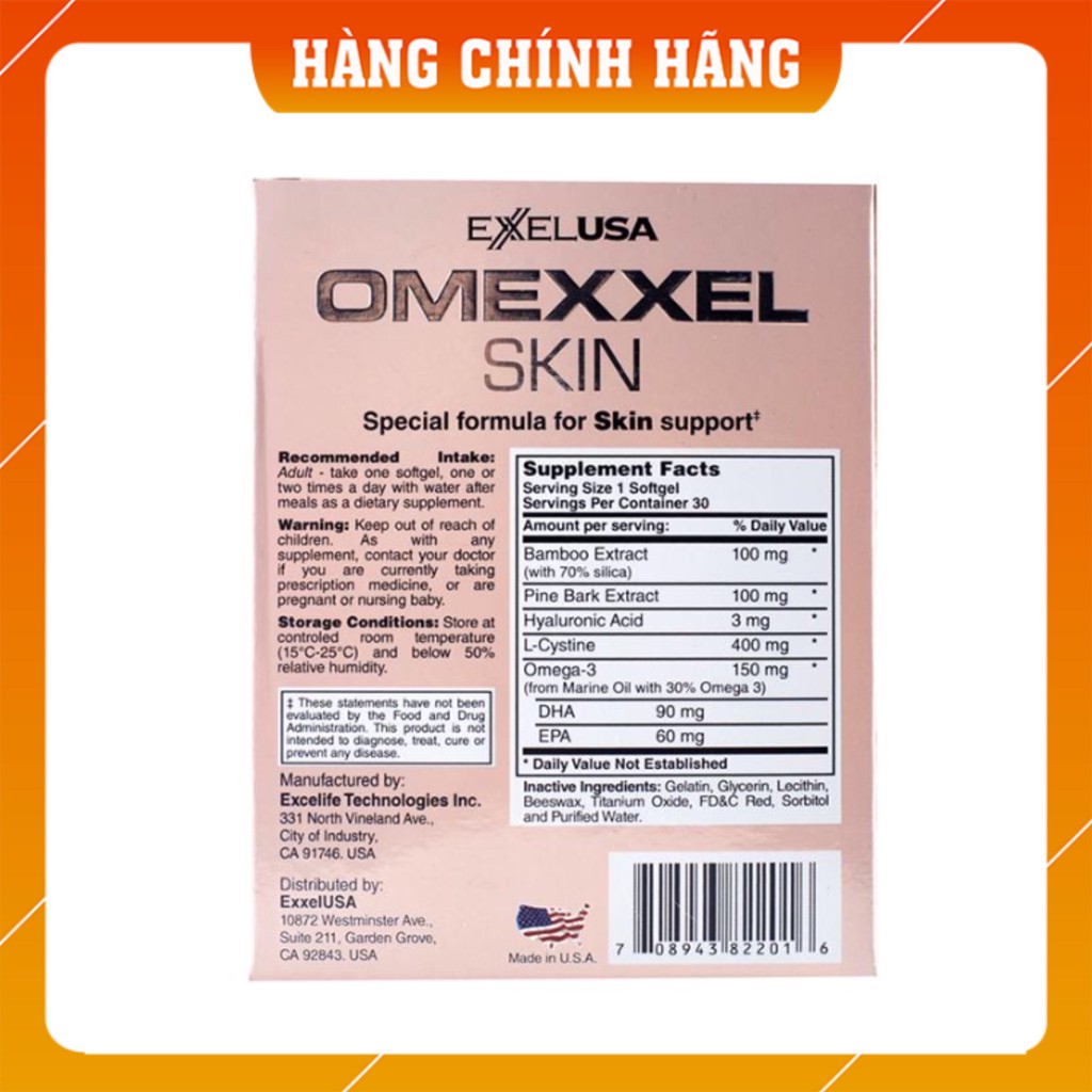 [👉Hàng Chính Hãng👈] 🌟OMEXXEL SKIN🌟-Ngăn ngừa và giảm tình trạng thâm nám da,chống oxy hóa giúp da đẹp hồng hào | BigBuy360 - bigbuy360.vn