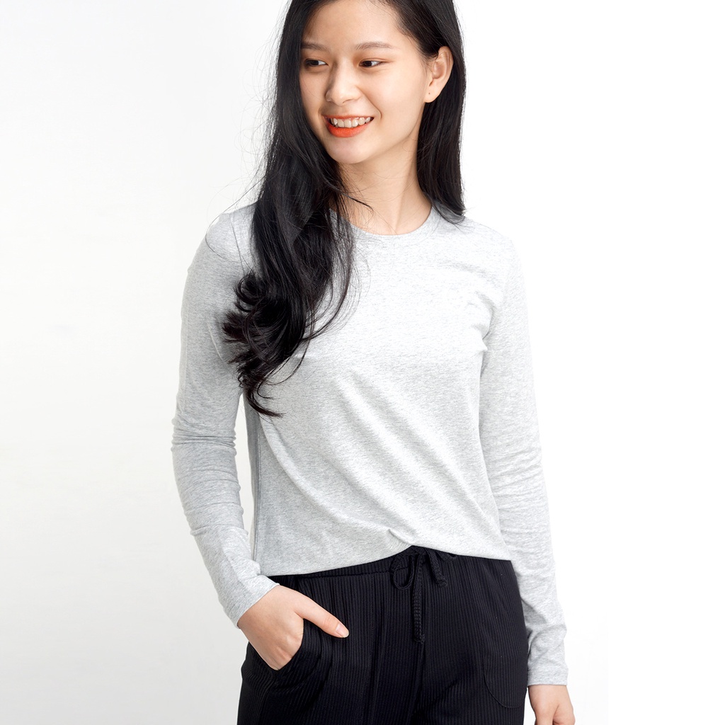 Áo giữ nhiệt nữ Sayme cotton co giãn thoải mái WBIT0005