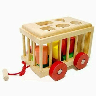 Xe cũi thả hình gỗ mộc