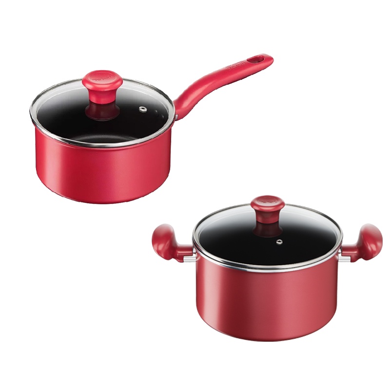 Combo Tefal So Chef nồi cán dài/quánh 18cm & Nồi 22cm