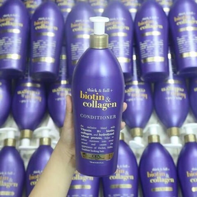 Dầu gội/ xả Biotin Collagen OGX Mỹ 750ml