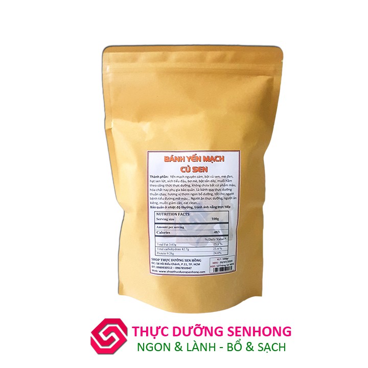 Bánh Yến mạch củ sen (500gr) - Bánh đũa nướng