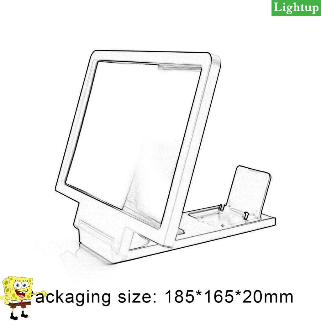 Bộ khuếch đại màn hình 3D Điện thoại di động Chân đế màn hình lúp Giá đỡ khuếch đại