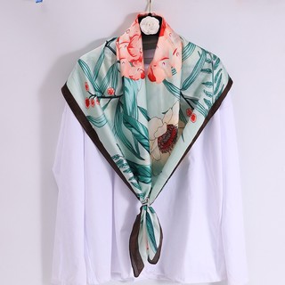 Khăn choàng cổ lụa vuông size 90x90cm Khăn làm áo