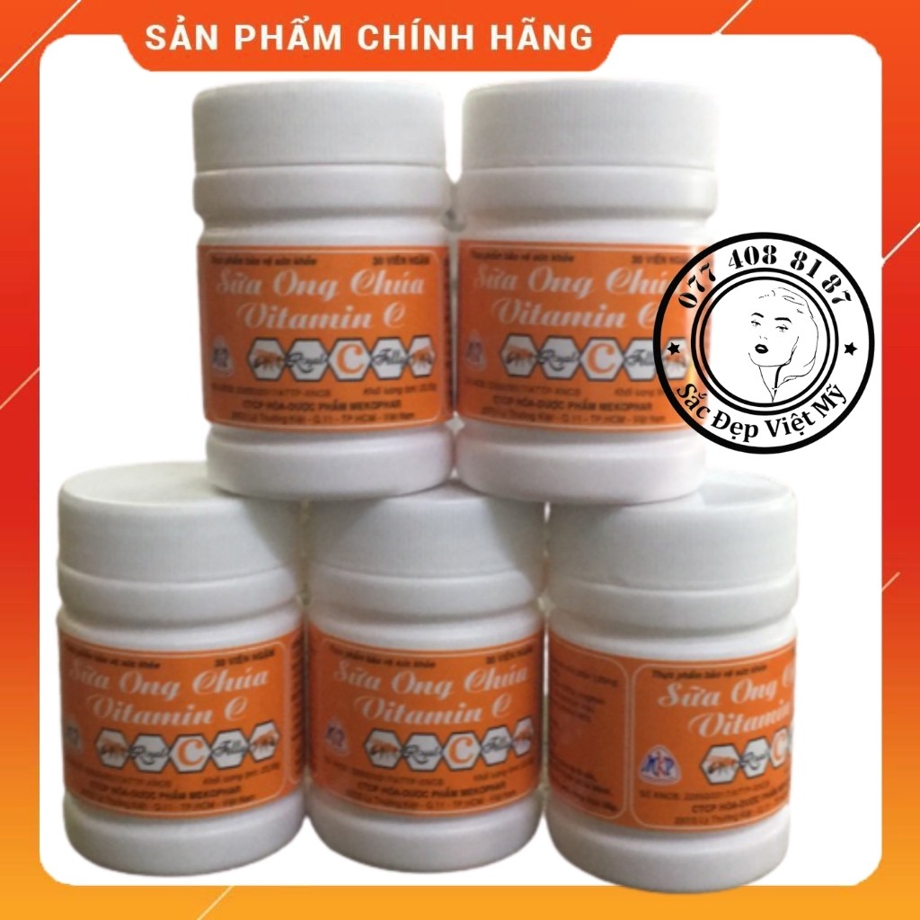 Kẹo Ngậm Sữa Ong Chúa Vitamin C Lọ 30 Viên
