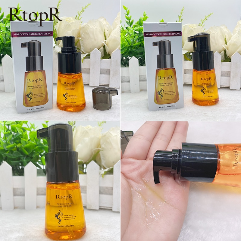 Tinh dầu chăm sóc tóc RtopR thành phần hạt dầu Ma rốc giảm rụng thúc đẩy mọc tóc 35ml