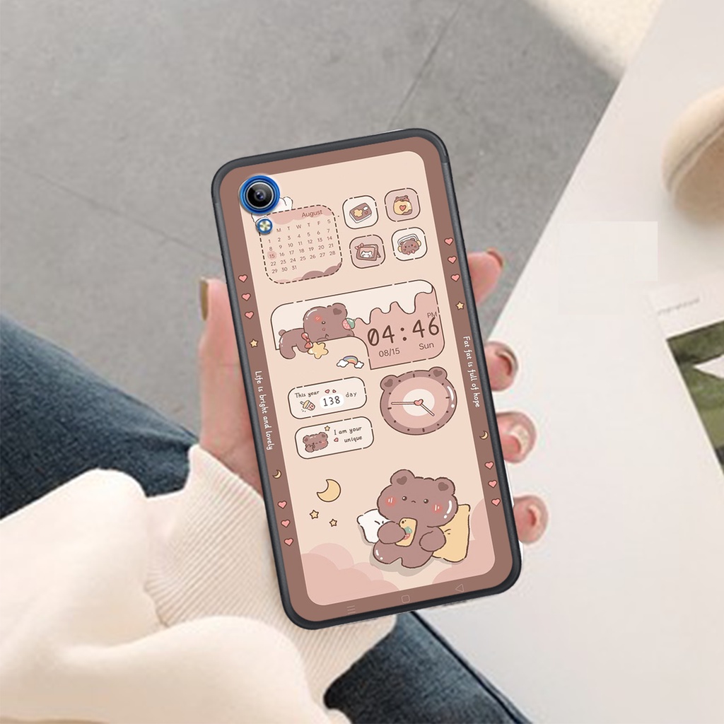 Ốp Lưng VIVO Y30 - Y50 - Y51 - Y91C  - Y93  , In Hình Gấu Cute, màu sắc bắt mắt.