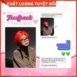 Thuốc nhuộm tóc đỏ lửa kèm bộ dụng cụ nhuộm tóc