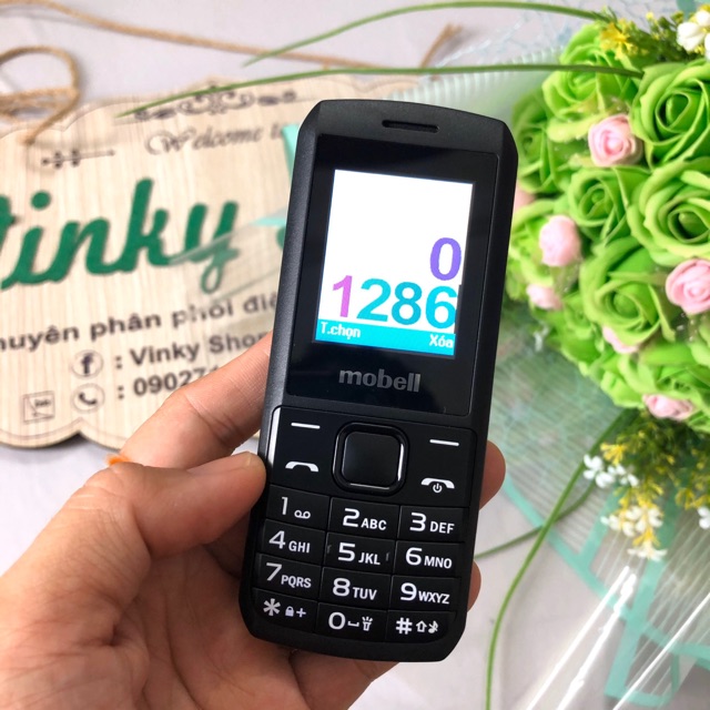 Điện thoại Mobell C206 có chức năng ghi âm cuộc gọi 2 sim 2 sóng mới Full box Bảo hành 12 tháng - Hãng chính hãng