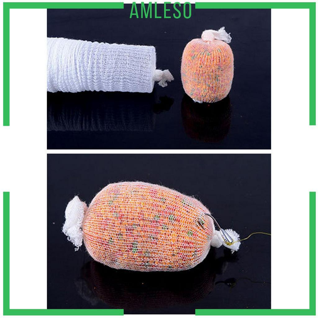 Túi bọc mồi câu cá lưới PVA hòa tan trong nước đổ đầy lại được 5m
