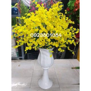 Bó 10 cành hoa lan vũ nữ vàng-Hoa giả