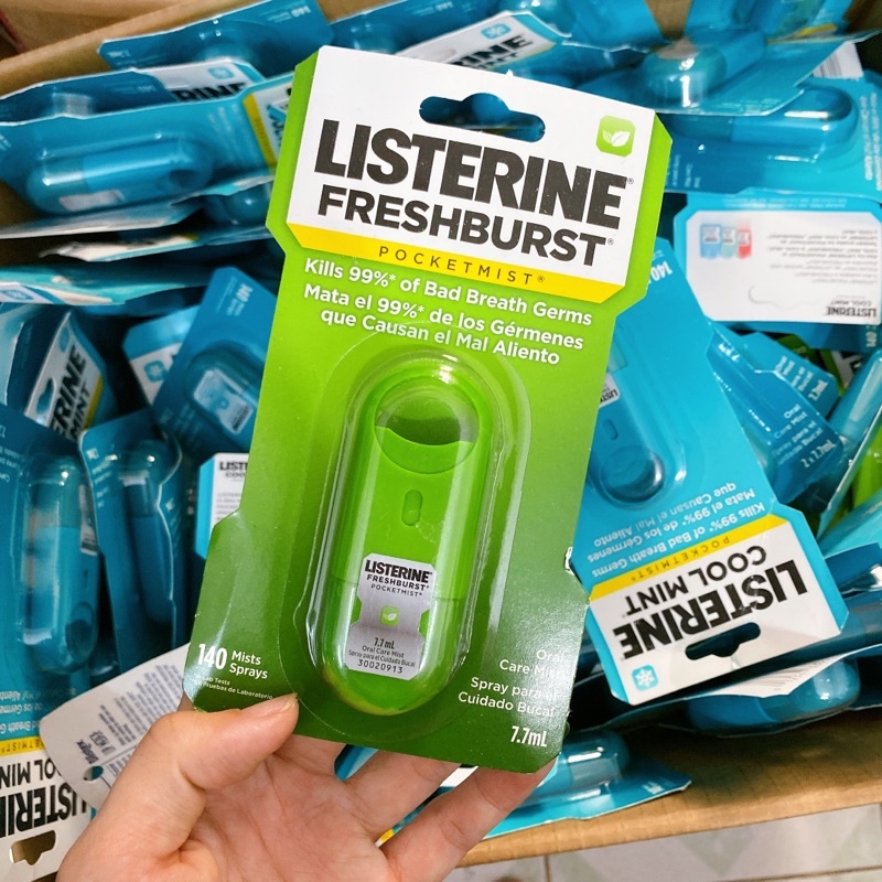 Xịt thơm miệng LISTERINE hương vị COOL MINT - Hàng Mỹ