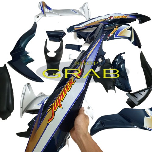 Bộ vỏ nhựa màu Xanh nhớt cho xe JUPITER V - Nhựa ABS cao cấp