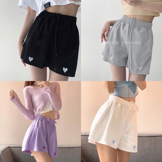 Quần Shorts Tim Chât Bo Tăm CHANREEN [FREESHIP] Quần short tiện dụng, hình siêu dễ thương, dễ mix đồ