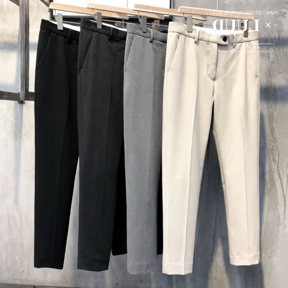 Quần baggy nam ông rộng vải Hàn cao cấp, quần tây âu co giãn tốt Premium thời trang lotuss
