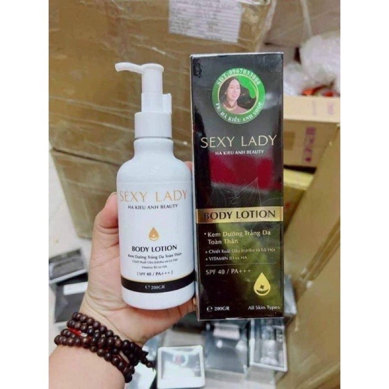 Kem Body Lotion HÀ KIỂU ANH Chính Hãng, Kem Body Hà Kiều Anh Dưỡng Trắng Da Toàn Thân