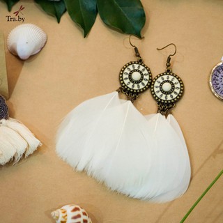 Khuyên 4 lông - Khuyên tai boho