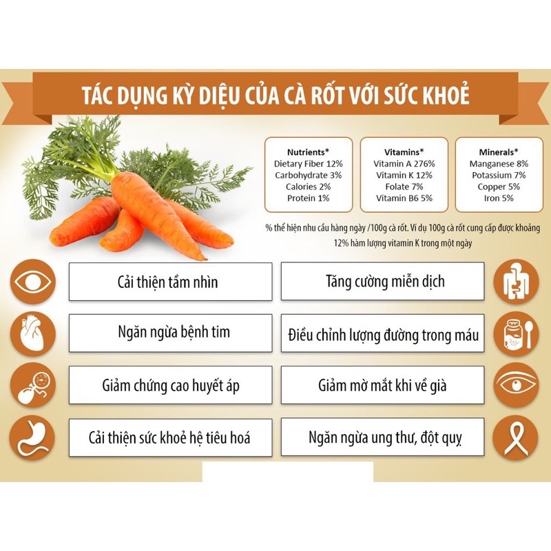 Bột cà rốt nguyên chất 100% | Bột Natural