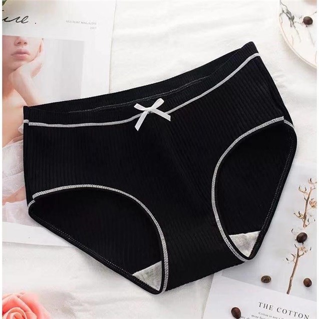 Quần lót thun gân đính nơ siêu cute | BigBuy360 - bigbuy360.vn