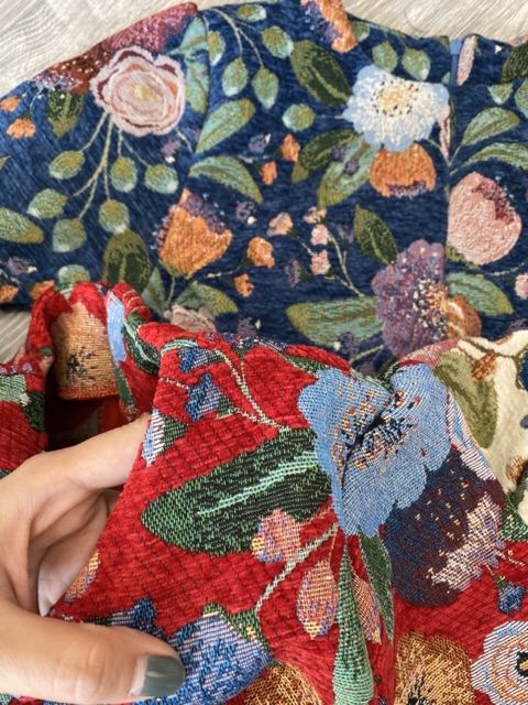 Đầm tết bố hoa