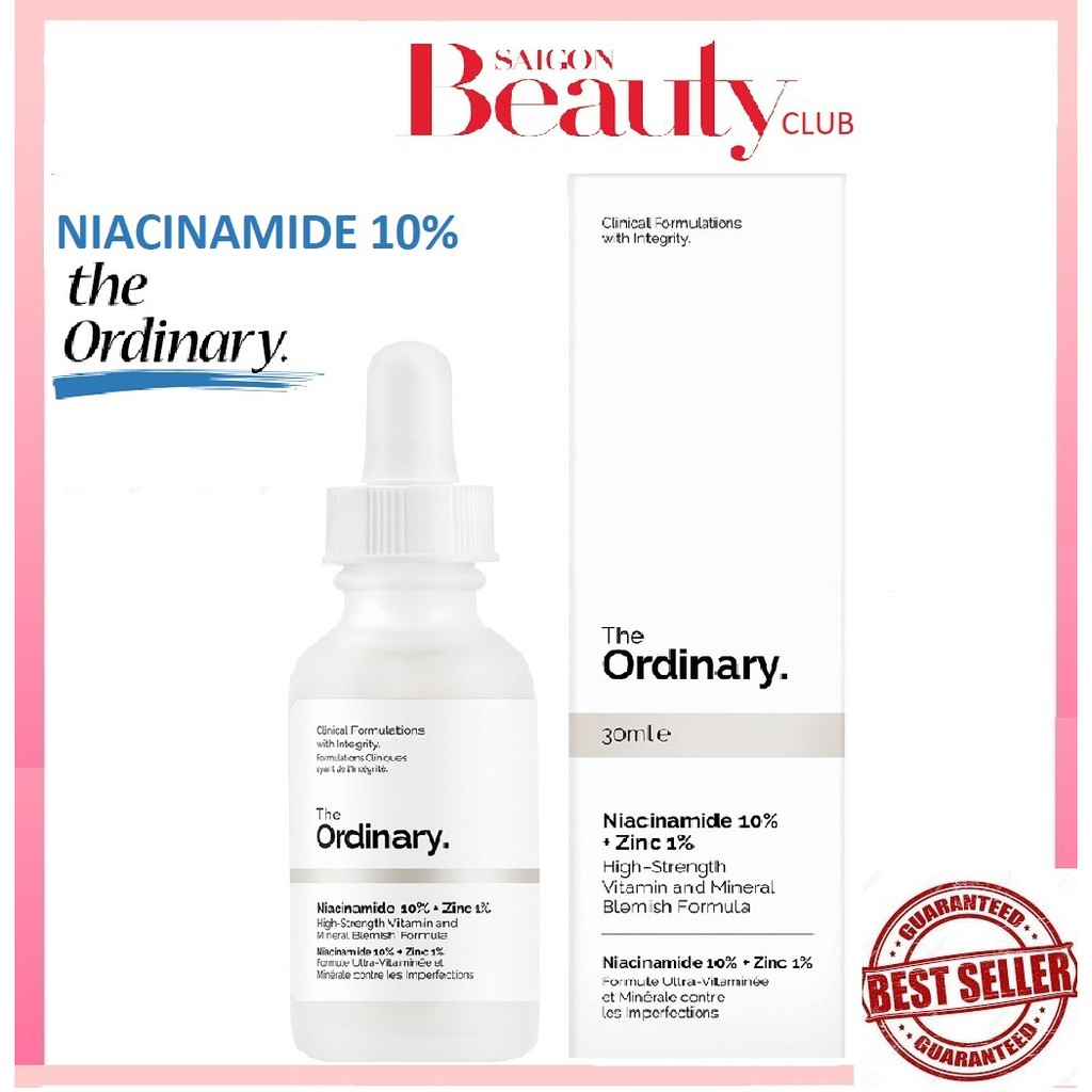 [Chính hãng] Serum The Ordinary giảm mụn thâm Niacinamide 10% + Zinc 1%