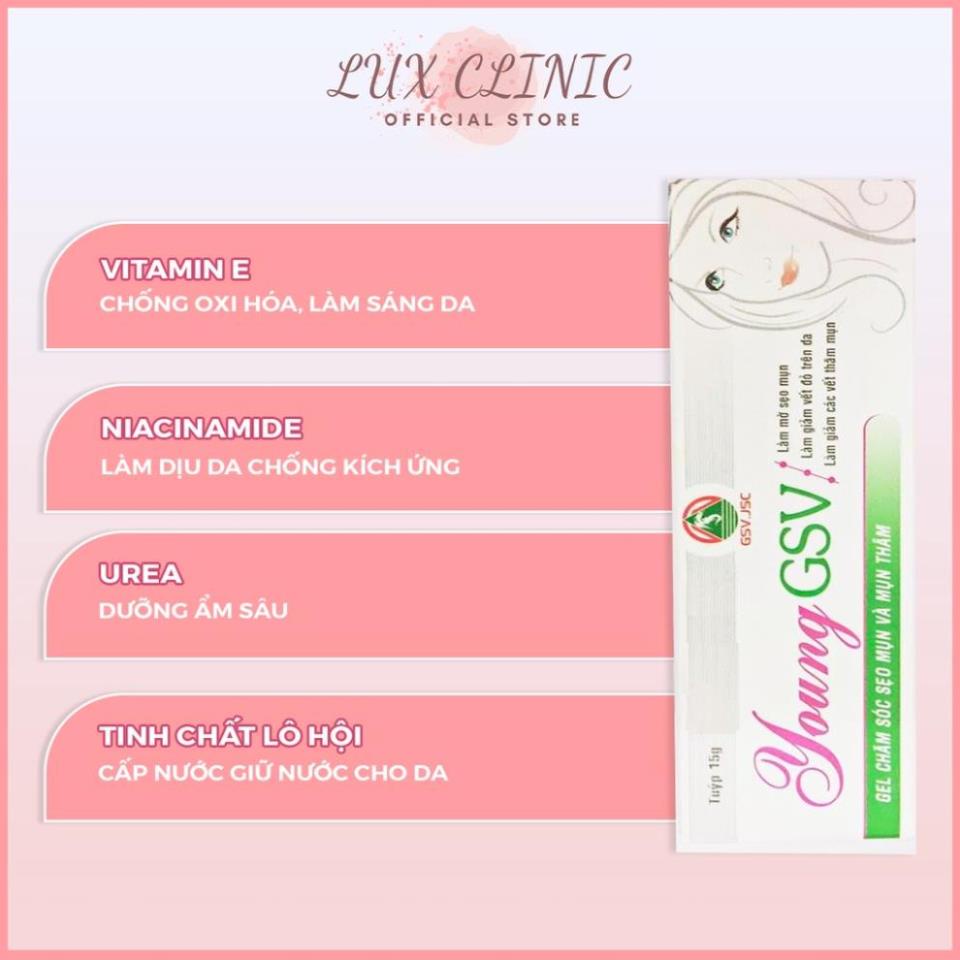 Kem làm mờ sẹo thâm Young GSV Aloe Barbadensis Extract cho mọi loại da 15g