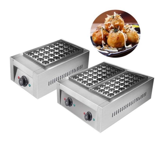 Máy làm bánh bạch tuộc đôi 56 lỗ nhật bản Takoyaki