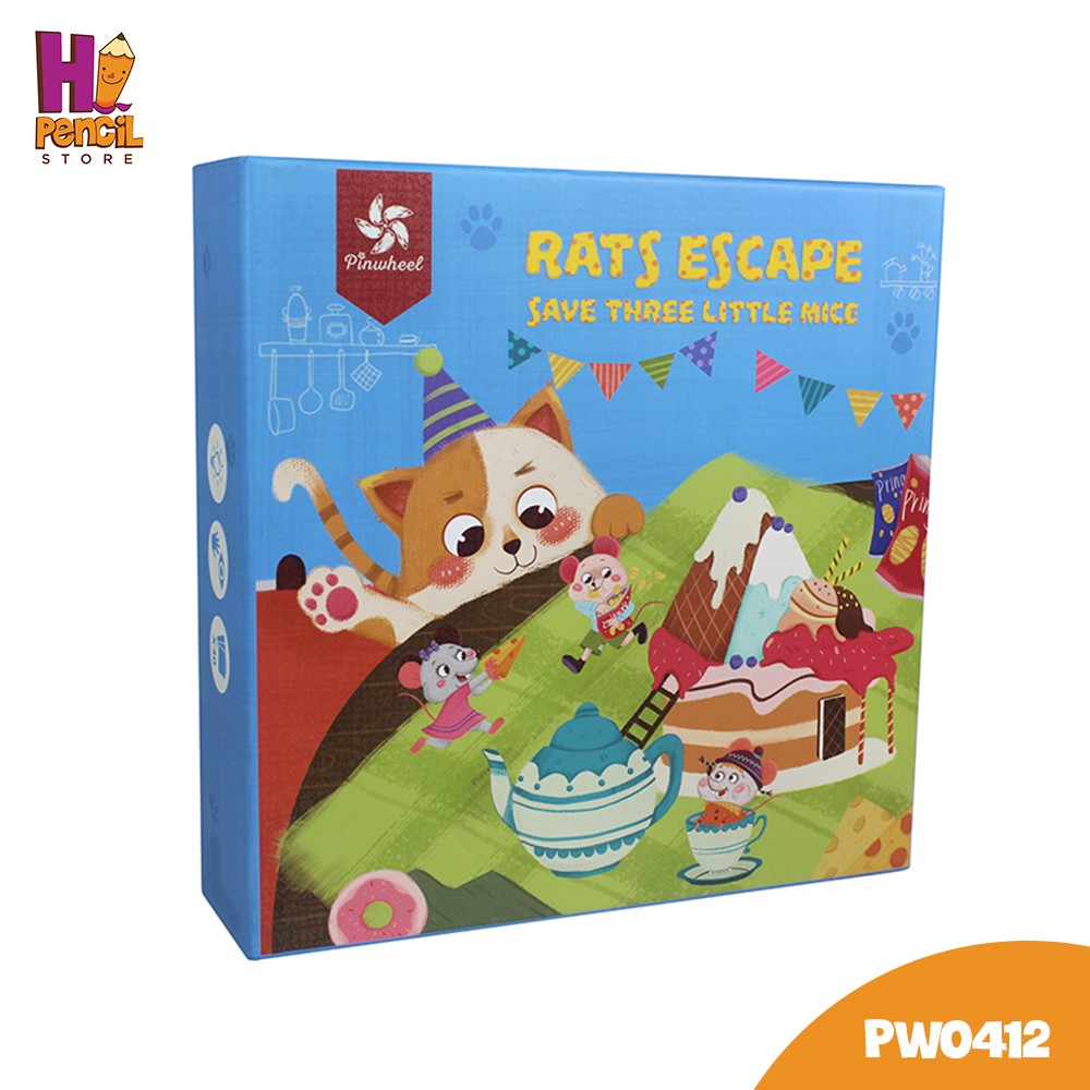 [Mã BMLTA50 giảm 10% đơn 99K] Bộ Board Game PinWheel Mèo Vờn Chuột, Thách Đố Rèn Luyện Kỹ Năng, Trí Tuệ Cho Bé