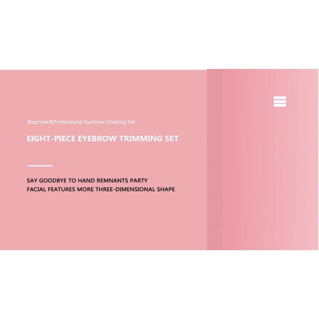 [Hàng mới về] Set 8 dụng cụ cắt tỉa lông mày làm đẹp tiện dụng