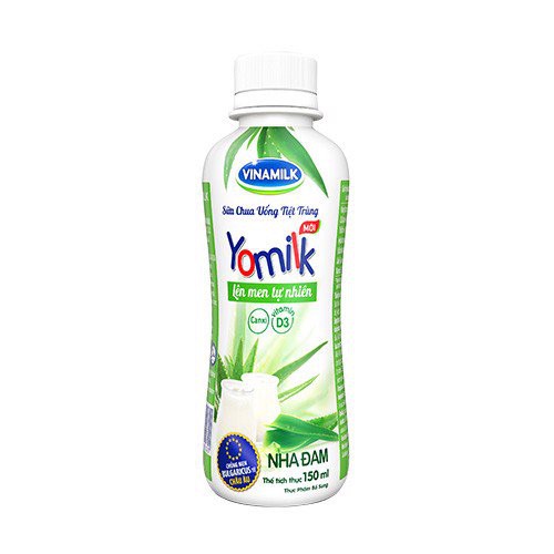 Thùng 24 chai Sữa chua uống Vinamilk Yomilk Nha đam/Lựu đỏ 150ml