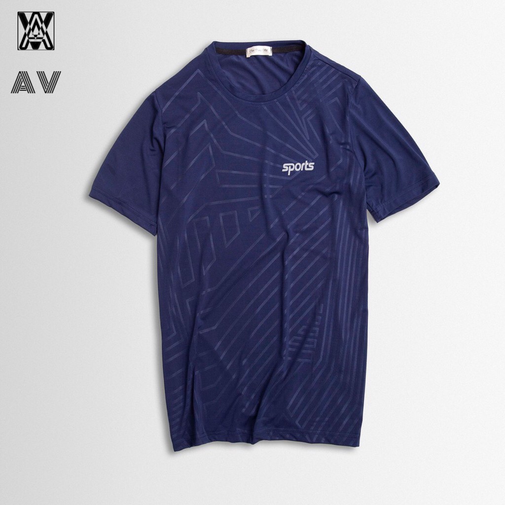 Áo Thể Thao Nam có cổ tròn ngắn tay thun lạnh đẹp cao cấp AV ATT133 | BigBuy360 - bigbuy360.vn