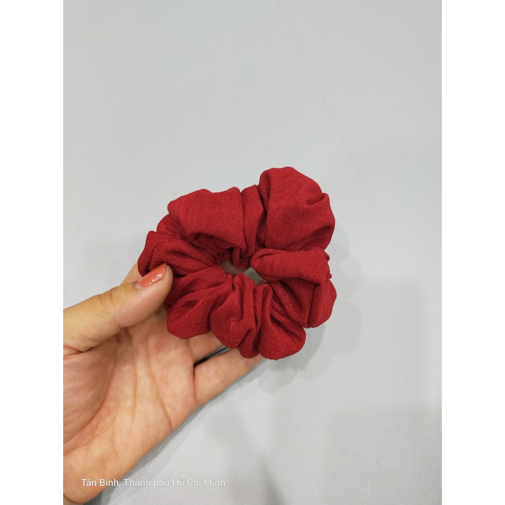 Dây Cột Tóc Vải Scrunchies Makeup, Kiểu Đồ Buộc Tóc Crunchies Nhiều Màu Xinh Xắn