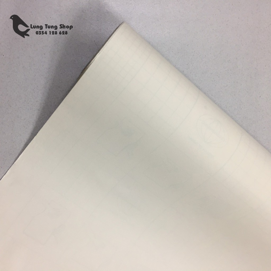 Decal trắng nhám có sẵn keo - khổ 1,2m loại dày