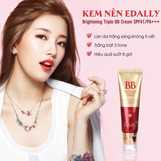 Kem nền làm sáng bừng làn da gấp 3 lần Edally - Brightening Triple BB Cream SPF41/PA+++