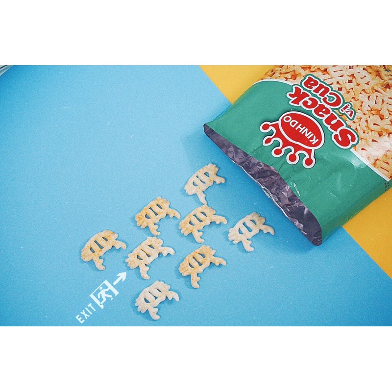 Snack Cua Xanh - Bánh cua phát Crush đổ liền, đồ ăn vặt