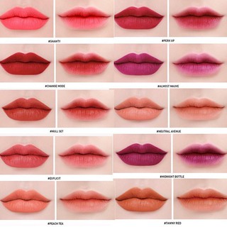 Son kem lì 3CE Soft Lip Lacquer màu Null Set - Đỏ Gạch