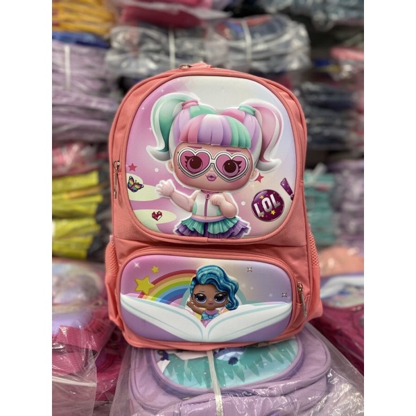 Ba lô cho bé tiểu học mẫu mới nhất 2022 in hình dập nổi đẹp, quai xách chắc chắn