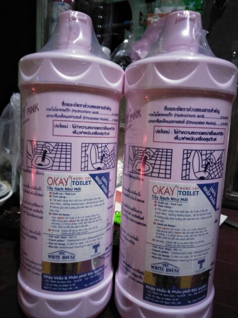 Okay nước tẩy Toilet 960ml, xuất xứ Thái Lan .