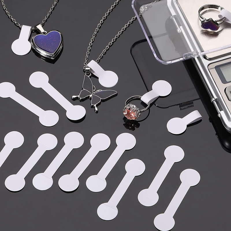 Set 1000 Nhãn Dán Màu Trắng Tự Dính Để Trang Sức