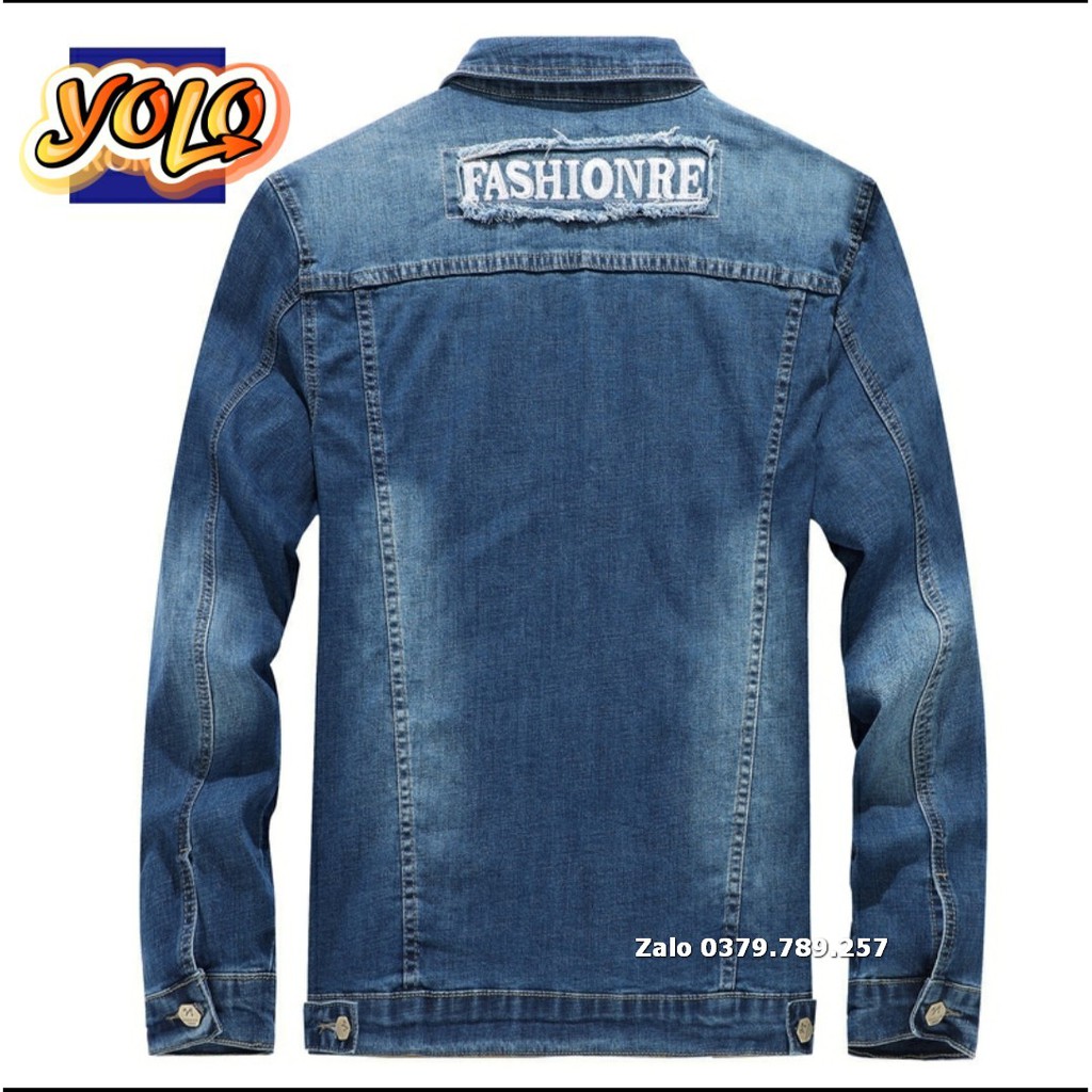 Áo khoác jean nam Fashionere đẹp chuẩn men cao cấp Chiwawa shop