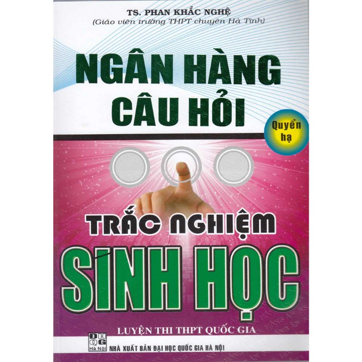 Sách - Combo Ngân Hàng Câu Hỏi Trắc Nghiệm Sinh Học Quyển Hạ + Quyển Thượng ( Bộ 2 Cuốn) - HA