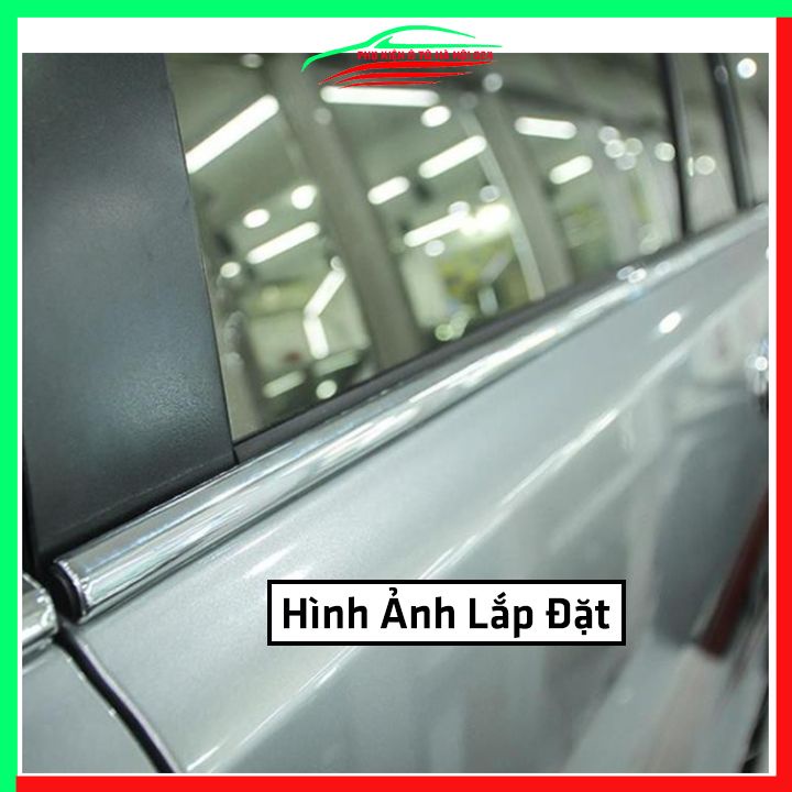 Bộ nẹp viền chân kính cong kính Hyundai Tucson 2016-2021 Inox sáng bóng chuẩn form xe