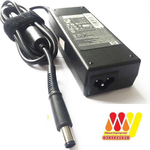 SẠC Laptop HP 4.7 Chân KIM To - 19V - 4.7A HP 8460 8470 8560P 8570P (Adapter HP 90w Tròn To) tặng kèm dây nguồn