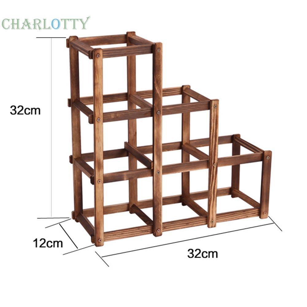 Giá Gỗ Để 6 Chai Rượu Vang Kiểu Dáng Cổ Điển