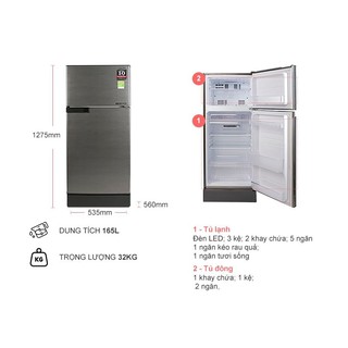 [Chỉ giao HCM] Tủ Lạnh Sharp SJ-X176E-DSS