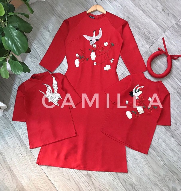 Áo dài gấm cho mẹ
