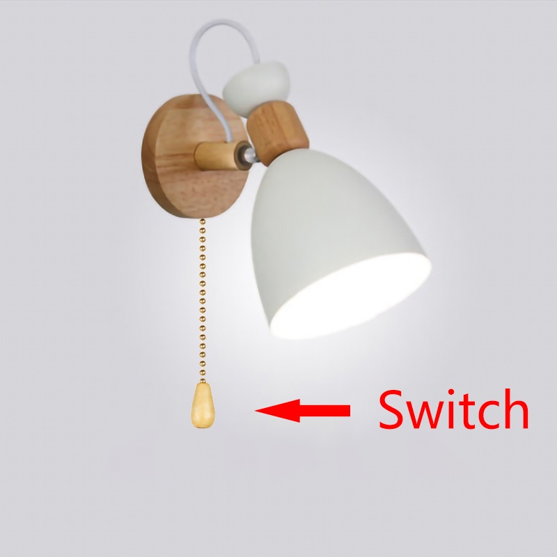 Đèn Led Gắn Tường Bằng Gỗ Thiết Kế Đơn Giản Sáng Tạo